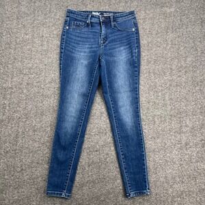 Mossimo Denim Womens High Rise Jegging Medium Wash Blue Power Stretch Size 2/26S